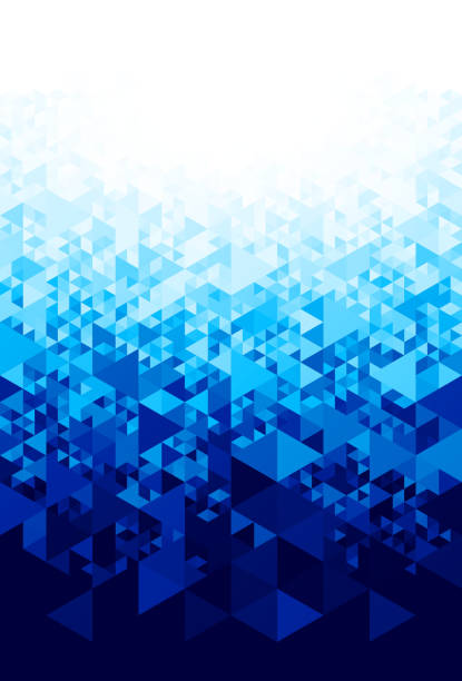 Abstract background with hexagons Abstract blue background. christmas pattern pixel stock illustrations