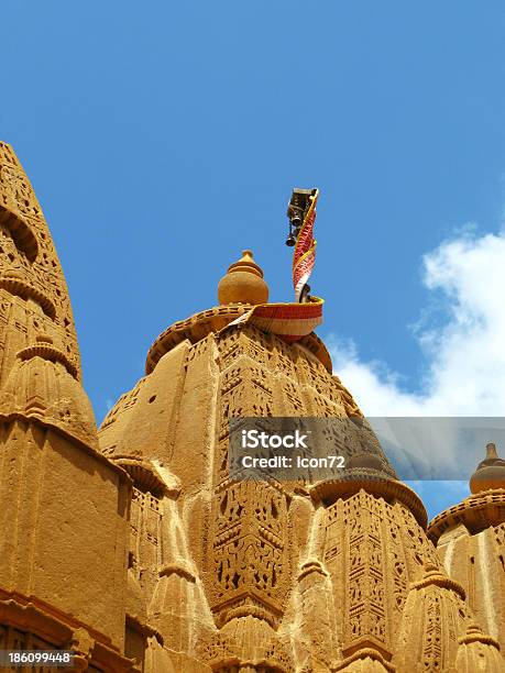 Foto de Antigo Templo Em Jaisalmer Jainist O Magnífico Golden City e mais fotos de stock de Amarelo