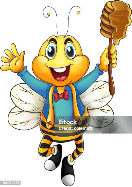 Honey Bee Stock Illustration - Download Image Now - Animal, Bee, Black Color