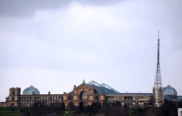 Alexandra Palace with a view of the sky stock photo