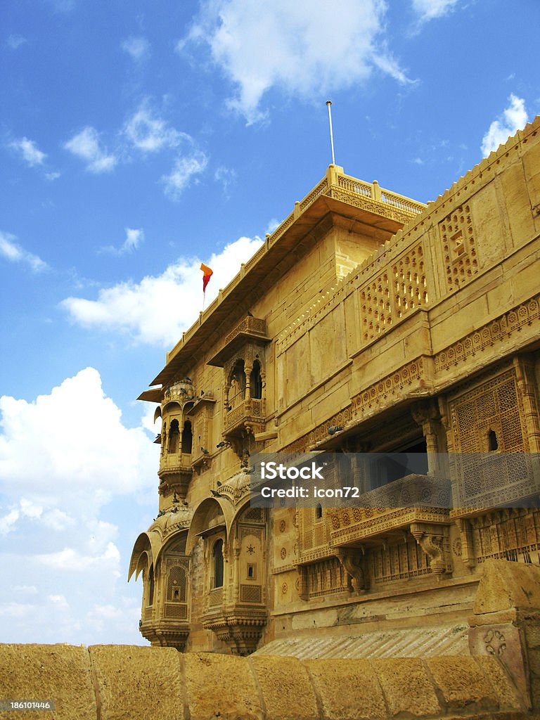 Jaisalmer, el magnífico "doradas" Rajastán de la ciudad, en el corazón de la ciudad.  India - Foto de stock de Amarillo - Color libre de derechos