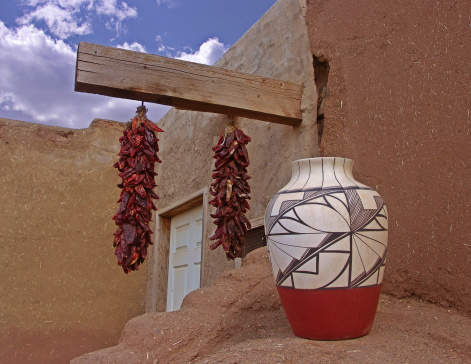 Detail shot taken at Taos Pueblo, New Mexico, USA