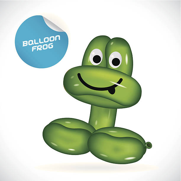 illustrazioni stock, clip art, cartoni animati e icone di tendenza di rana lucida illustrazione - frog three dimensional shape animal green