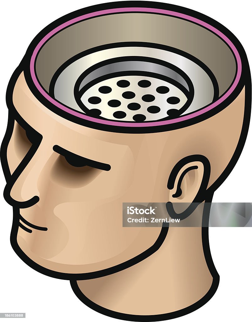 Brain Drain Concept: brain drain. The loss of talent / skilled work force. Business stock vector