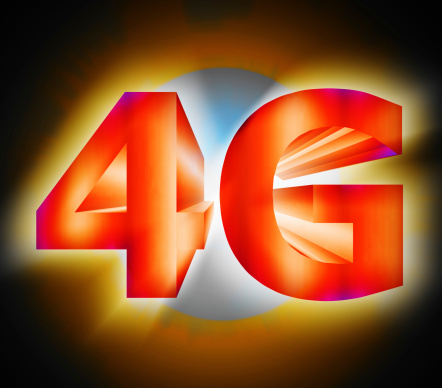 abstract of 4G network symbol