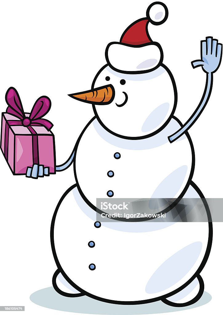 Vetores de Boneco De Neve De Natal Ilustração Dos Desenhos Animados e mais  imagens de Boneco de Neve - iStock