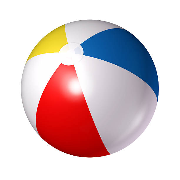 beach ball - beach ball toy inflatable red stock-fotos und bilder