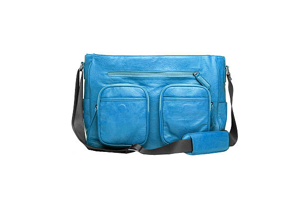 istock Sport blue bag. Isolated on white. 186105749