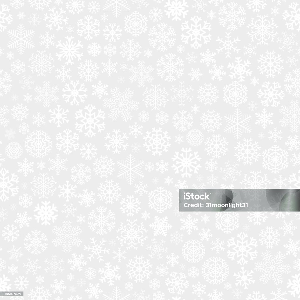 Weihnachten Nahtlose Muster aus Schneeflocken - Lizenzfrei Schneeflocke - Schneekristall Vektorgrafik
