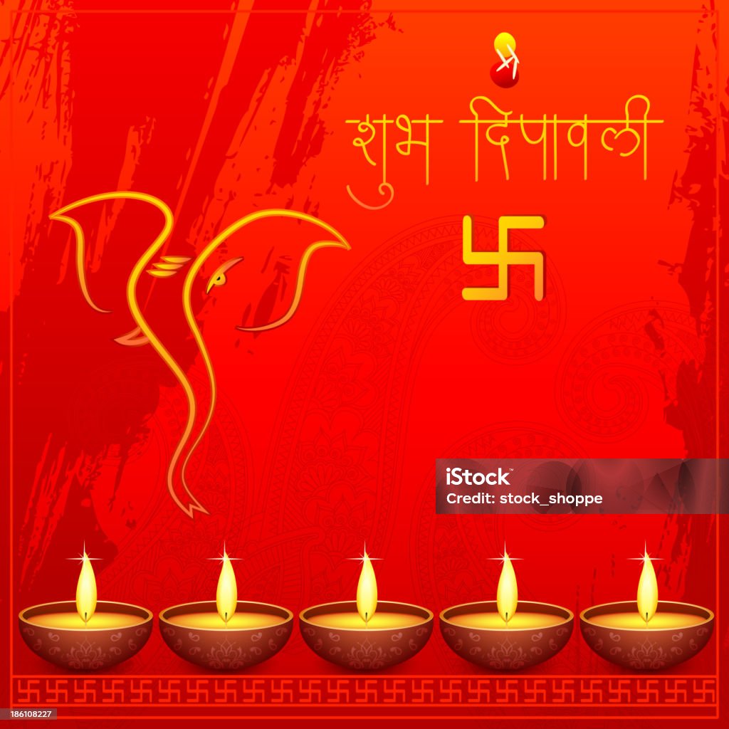 Happy Diwali Stock Illustration - Download Image Now - Celebration ...