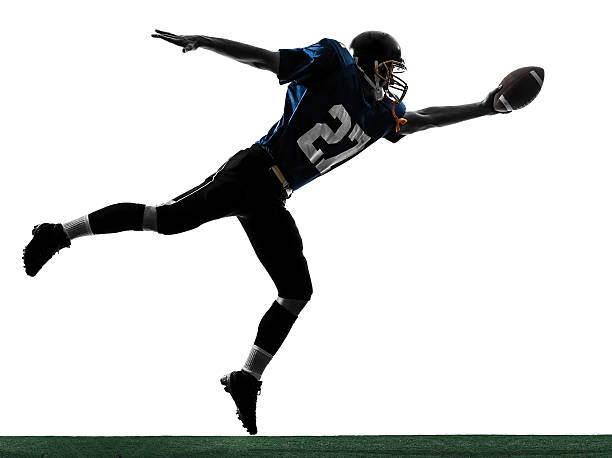 istock american football player man scoring touchdown silhouette 186108380
