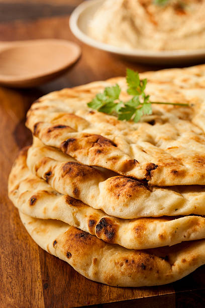 istock Homemade Indian Naan Flatbread 186108437