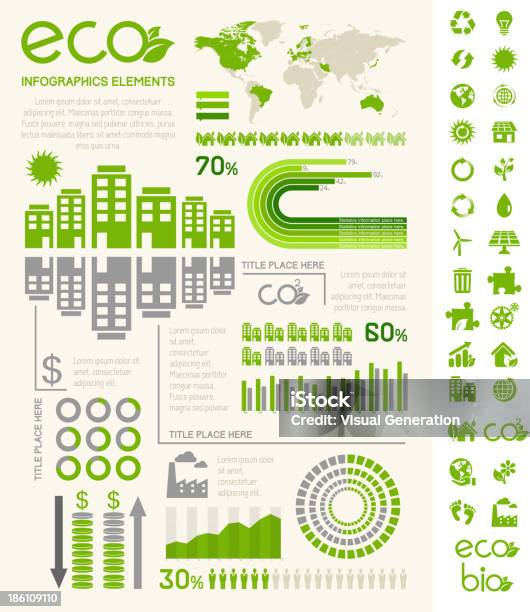 Ecology Infographic Template Stock Illustration - Download Image Now - Diagram, House, People