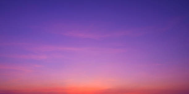 istock Colorful romantic twilight sky with beautiful pink sunset cloud and orange sunlight on dark blue sky after sundown in evening time 1861094832