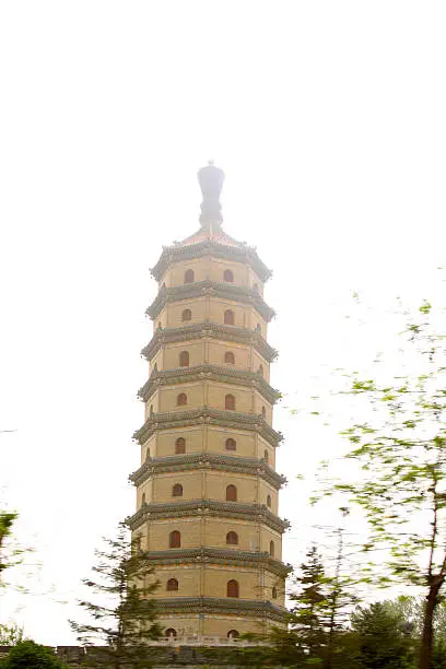 Photo of Six harmonies pagoda in a temple, north china