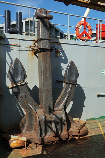 Anchor on old boat