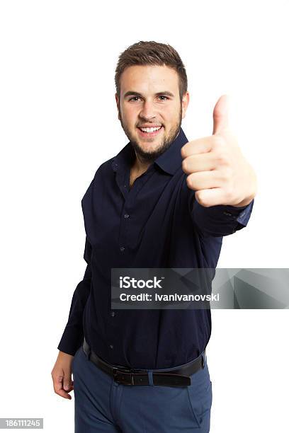 Botón Pulgar Levantado Foto de stock y más banco de imágenes de Adulto - Adulto, Adulto joven, Camisa