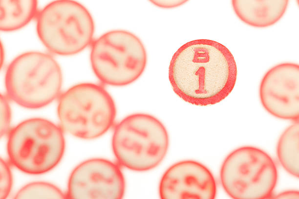 istock Wooden numbers used for bingo 186112193
