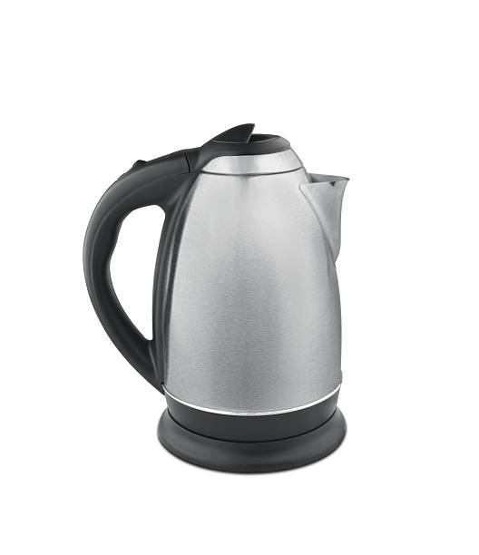 istock Stainless steel electric kettle isolated 186113065