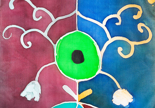 ilustrações de stock, clip art, desenhos animados e ícones de abstrato padrão de frio painted batik - artist art artists canvas human eye