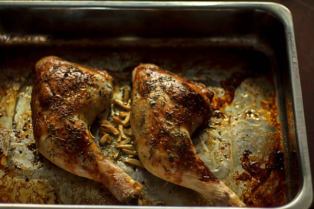 Les cuisses de poulet dans le four - Photo