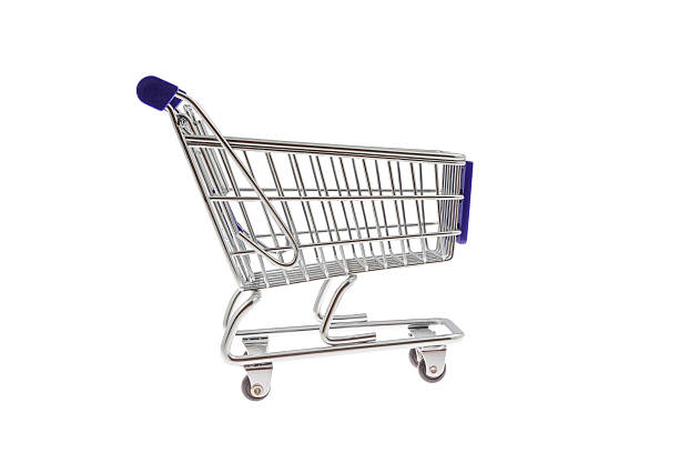 istock Shopping Cart isolated on White 186117388