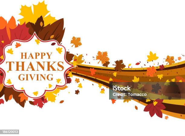 Thanksgiving Fall Design Banner Sign Stock Illustration - Download Image Now - Thanksgiving - Holiday, Abundance, Acorn