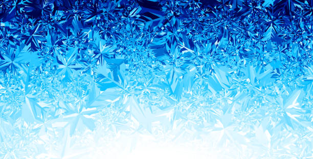 ilustraciones, imágenes clip art, dibujos animados e iconos de stock de fondo de hielo - crystals of frost