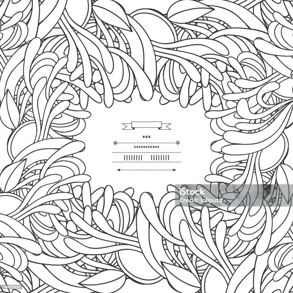 Une décoration florale - clipart vectoriel de A la mode libre de droits