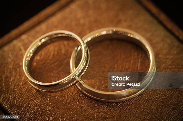 Golden Rings Stock Photo - Download Image Now - Adult, Brown, Celebration