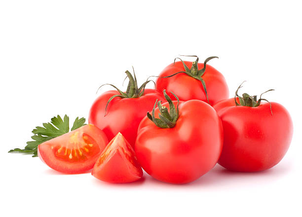 istock Tomato vegetables and parsley leaves still life 186122701