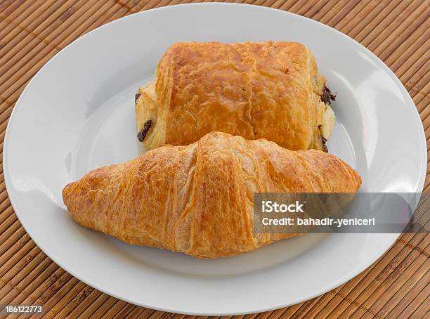 Croissant And Pain Au Chocolat Stock Photo - Download Image Now - Baked Pastry Item, Bakery, Baking