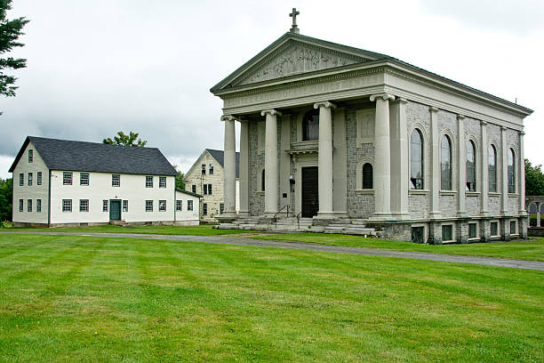 mary keane cappella a enfield, vermont - shakerismo foto e immagini stock