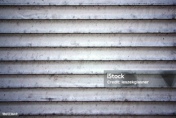 Dirty Metal Shutters Texture Stock Photo - Download Image Now - Abstract, Architecture, Close-up