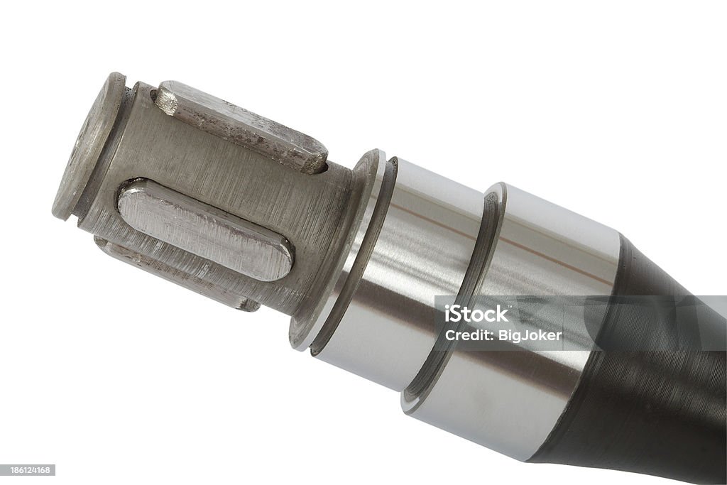 The cotter connection on shaft, with clipping path The cotter connection on shaft, isolated, on a white background, with clipping path Accuracy Stock Photo