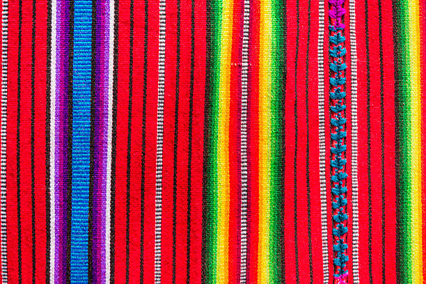 Handmade traditional guatemalan fabric stock photo