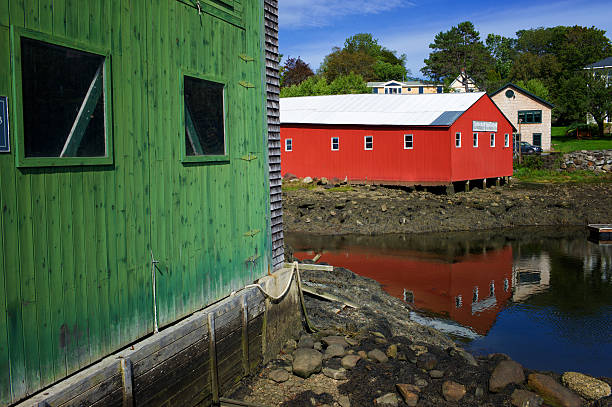 istock Boathouses in Camden, ME 186124543