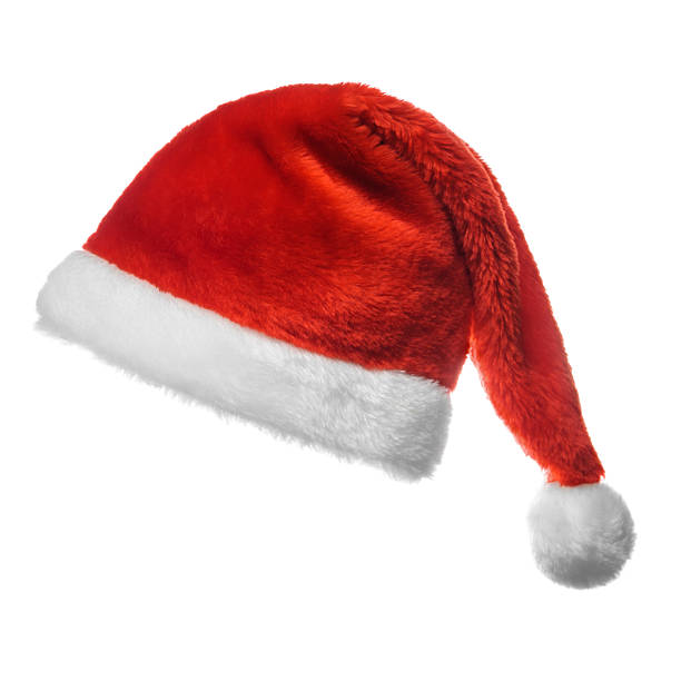 istock Xmas santa hat,  isolated on white 186124646