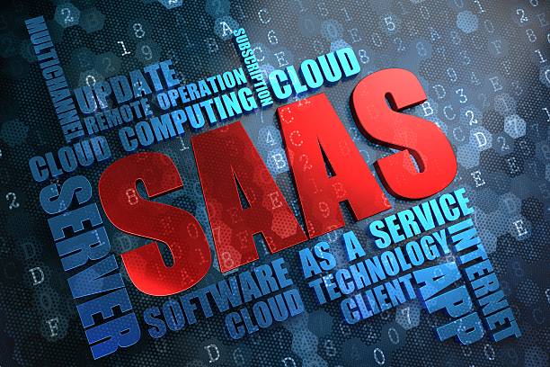 saas. conceito wordcloud. - iaas imagens e fotografias de stock