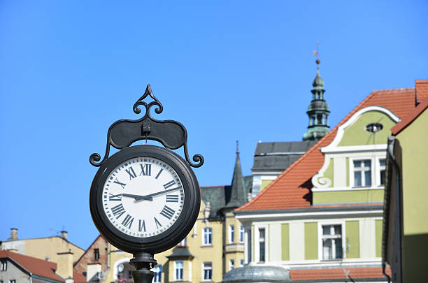 istock Old clock on the street 186126365