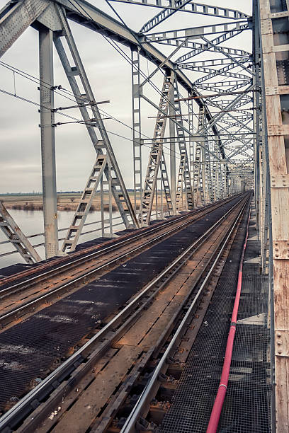 istock Historical railway bridge in Tczew, Poland 186126509