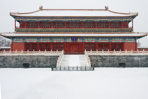 Forbidden city snow