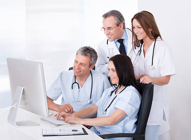 istock Group Of Doctors Working Together 186128026
