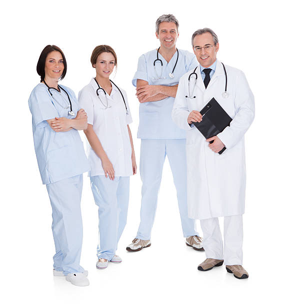 istock Group Of Happy Doctors 186128054