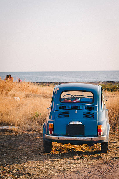 istock Old vintage car. Nuova Fiat 500. 186129749
