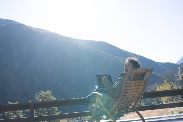 istock Man working remotely in the mountains Autumn/Winter 1861302165