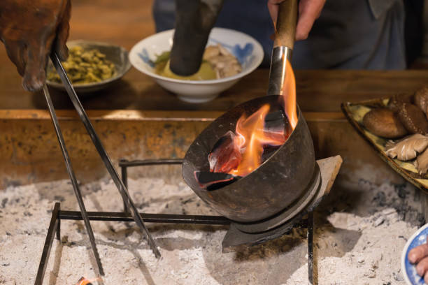 istock Japanese old house Charcoal for hearth 1861303206