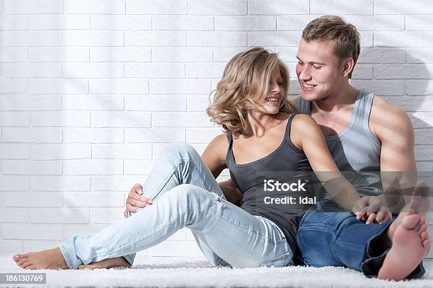 Portrait Of A Young Couple Stock Photo - Download Image Now - Adult, Adults Only, Affectionate