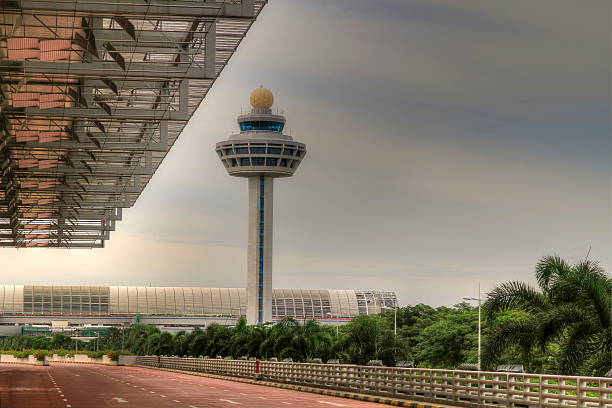 Airport Traffic Control Tower 4 stock photo