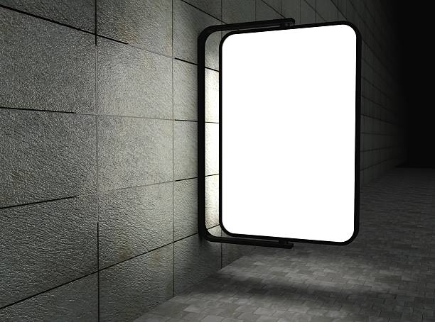 istock 3d Blank street advertising billboard 186133153